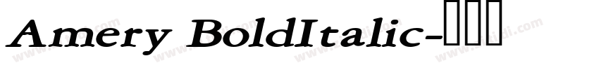 Amery BoldItalic字体转换 Amery BoldItalic字体转换